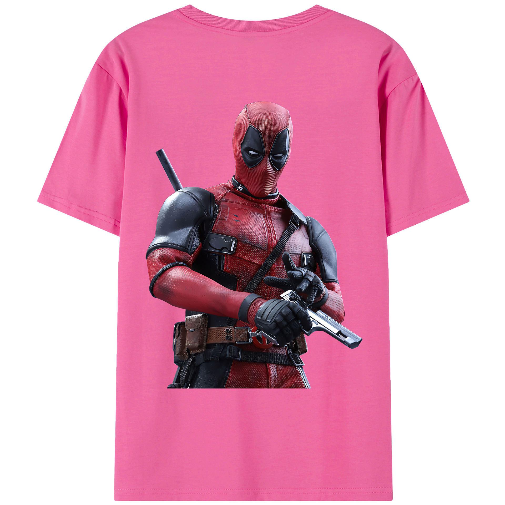 （画像用） Deadpool デッドプール レディース半袖Tシャツ(バックプリント)